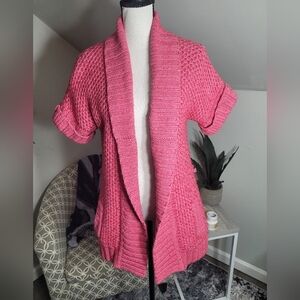 Lilly Pulitzer Salmon Pink Cardigan Sweater Medium